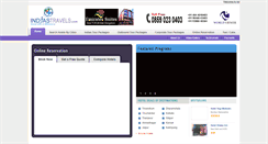 Desktop Screenshot of indiastravels.com